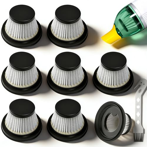 8-Pack HEPA Filter Compatible with Duck Cordless Vacuum As Seen on TV