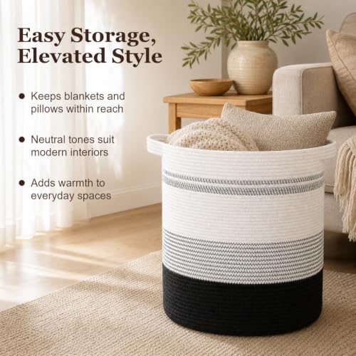 OIAHOMY 80L Laundry Basket Laundry Hamper Nursery Hamper Gradient Dark - color: Gradient Dark, size: 18*18*20in