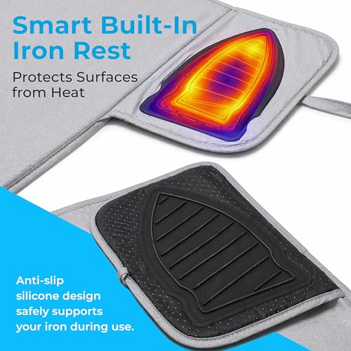 Handy Laundry Portable Ironing Mat - Easily Change Any Flat Surface into an Ironing Board. Features Silicone Slip Resistant Iron Rest to Safely Place Your Hot Iron. Easy to Take Along When Traveling. - style: Regular