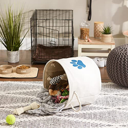 Bone Dry Pet Storage Collection Collapsible Bin, Medium Round, Off-White - color: Off-White, size: Medium Round