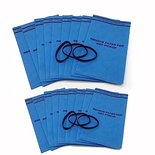 Smilefil 18 Pack Wet Dry Vacuum Filter Bags Compatible with Stinger 2.5 to 5 Gallon WS0255VA, WORKSHOP WS01025F, Craftsman 9-38737, MultiFit VF2000, Select 2-1/2 to 5-Gallon Shop Vac Vacuums - size: 18 Pack