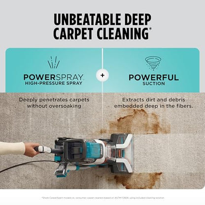 Shark CarpetXpert StainStriker Carpet & Upholstery Cleaner, 3 Tools, EX201 - style: CarpetXpert + StainStriker