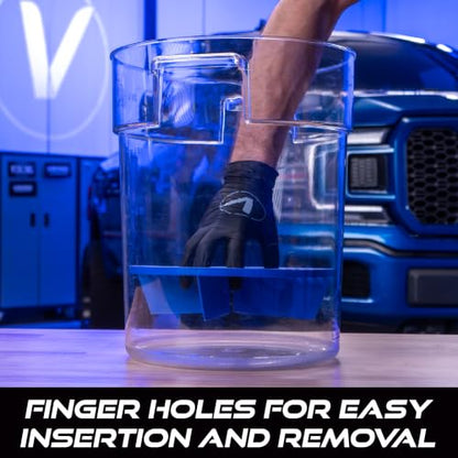 VIKING Bucket Car Wash Grit Trap Insert, Blue, 1 Pack - color: Blue, size: 1 Pack