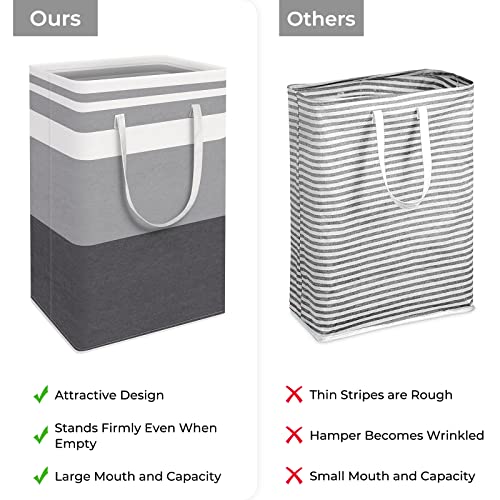HomeHacks Laundry Basket Hamper, 3‑Pack 88L Collapsible Clothes Storage - size: 88L