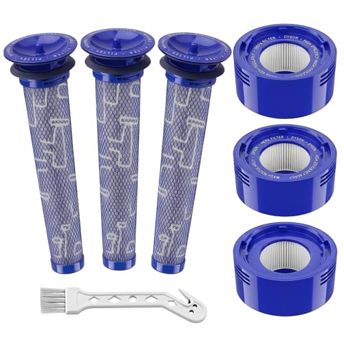 Filter for Dyson V8 Filter Replacement, Animal, Absolute Cordless Vacuum V7 - color: 3+3