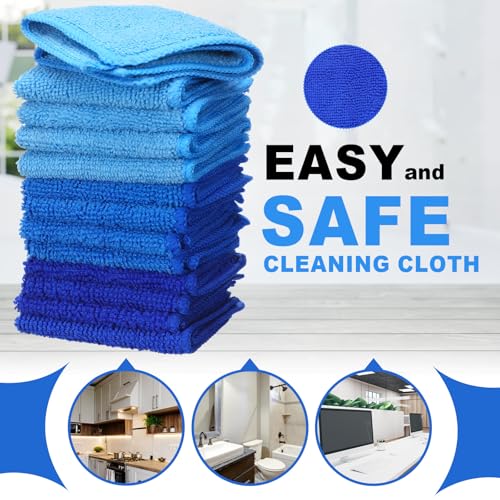 Tanlade 30 Pcs Dry Erase Cloth,6 X 6 Inch,Blue/Light Blue/Dark Blue - color: Blue/Light Blue/Dark Blue, size: 6 x 6 Inch