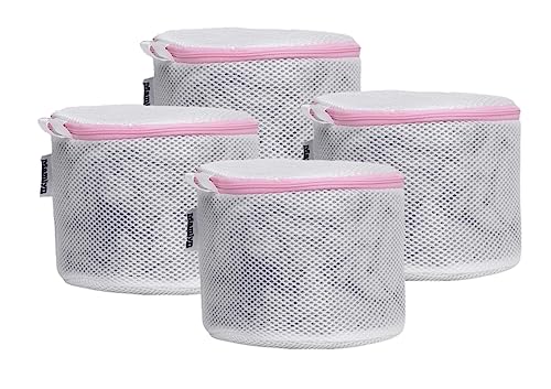 Mamlyn Mesh Bra Bags for Washing Machine, Lingerie wash Bags for Laundry - size: 4 Medium 6X7