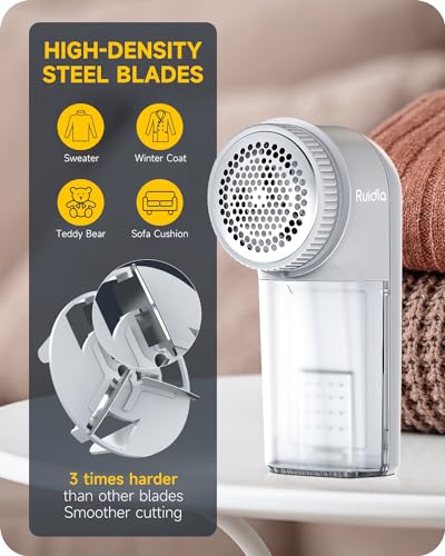 Ruidla Fabric Shaver Lint Remover, Sweater Shaver to Remove Pilling - color: Gray