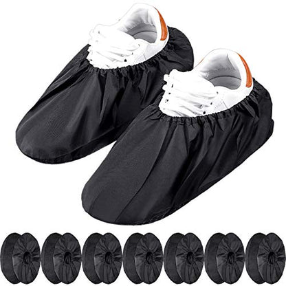 Frienda 8 Pairs Reusable Shoe Covers Waterproof Non Slip Floor,Large - size: Large