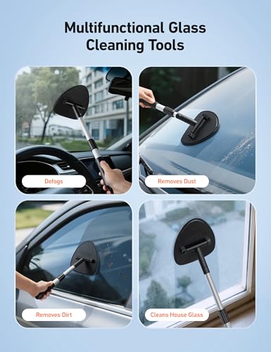 AstroAI 4pcs Windshield Cleaner Tool for Effortless Installation - style: with 4 Velcro Pads