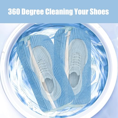 2 Pack Shoe Washing Machine Bag, Blue - color: Blue