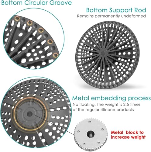 Shower Drain Hair Catcher, 5.5in Shower Hair Catcher Large Premium Silicone Drain Protector Strainer, Shower Drain Cover for Shower Room, Floor Drain, Bathroom Sink, Dark Grey - size: 1 Pack - 5.5in