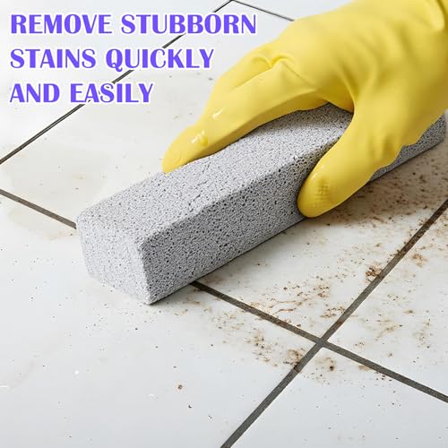 50 Pack Pumice Stone for Cleaning - Bulk Pumice Stone Toilet Bowl Cleaner, Natural Scouring Pads for Hard Water Stains, Rust & Grime Removal on Porcelain, Tile, Grill & Pool Surfaces