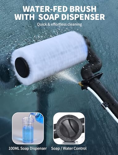 20FT Water-Fed Washing Kit with Soap-Dispenser