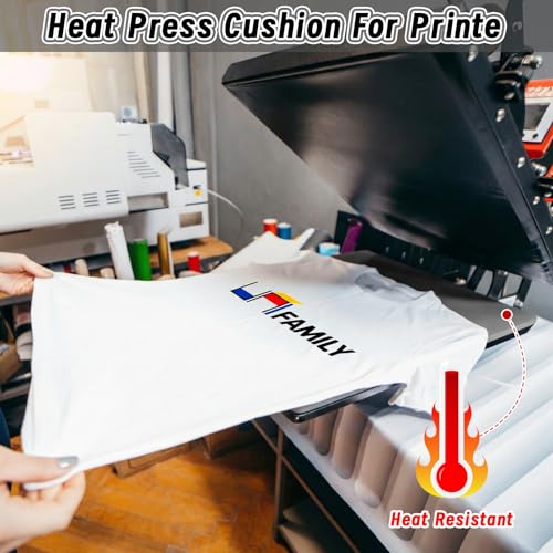 UNIFAMILY 2 Pack Heat Press Mat 15x15IN, Silicone Heat Press Pad, Gray Washable Double-Sided Heat Mat for Heating Press for Vinyl HTV Transfer, T-Shirt Iron, Non-Slip Heat Press Mats - color: Grey