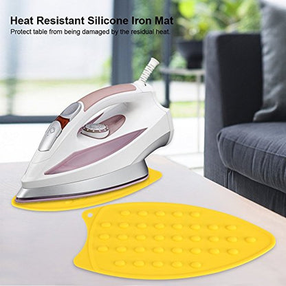 Silicone Rest Pad, Protective Surface for Mini Iron Pad Protection Ironing Rest (Yellow) - color: Yellow