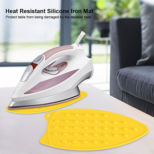 Silicone Rest Pad, Protective Surface for Mini Iron Pad Protection Ironing Rest (Yellow) - color: Yellow