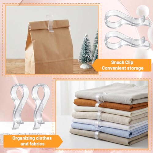 200 PCS Hanger Clips for Pants, S-Shaped Pant Strut Clips No Crease