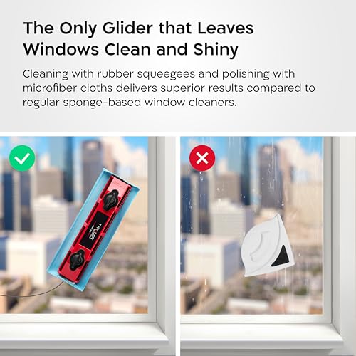 Tyroler Magnetic Window Cleaner Tool Fits Windows 0.1"-0.7" | Glider D2 AFC