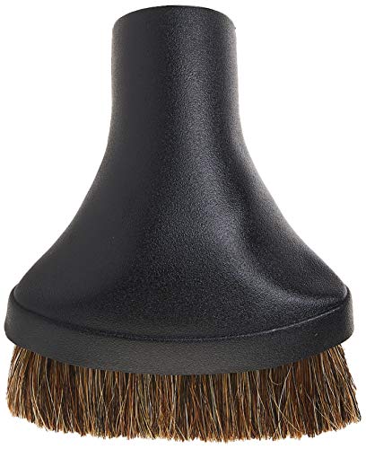 Cen-Tec Systems 34839 Premium Dusting Brush Vacuum Tool with Soft Fill, Black - size: 1.25" Dust Brush
