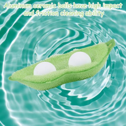 Magic Beans Bottle Cleaner, Mabor 6Pcs Bottle Cleaning Sponge Brush, Reuseable Bean Shape Water Bottle Cleaning Sponge with Rope for Internal Cleaning of Small Mouth
