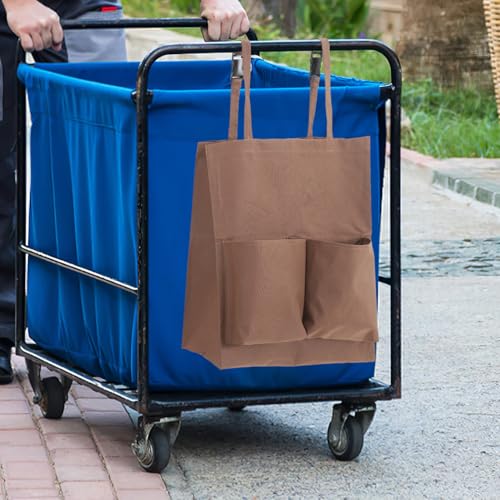OUNONA Janitorial Cart Bag Replacement Cleaning Cart Bag for Trash Collection Housekeeping for Utility Carts Cloth Supply Organizer 17.71 X 15.74 X 7.87 in