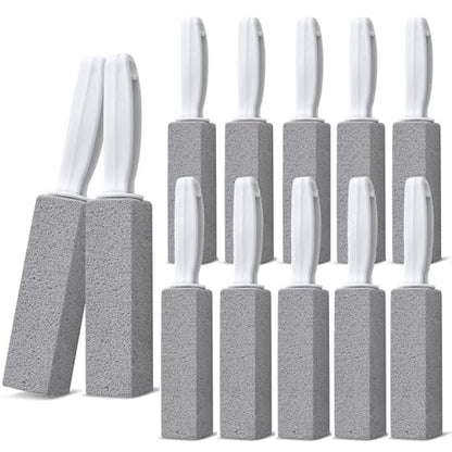 Emycool Pumice Stone Toilet Bowl Cleaner, 12 Pack Toilet Pumice Stone with Handle for Toilet Cleaning, Bathtubs, Sinks, Swimming Pools, Grills - color: 12 Pack