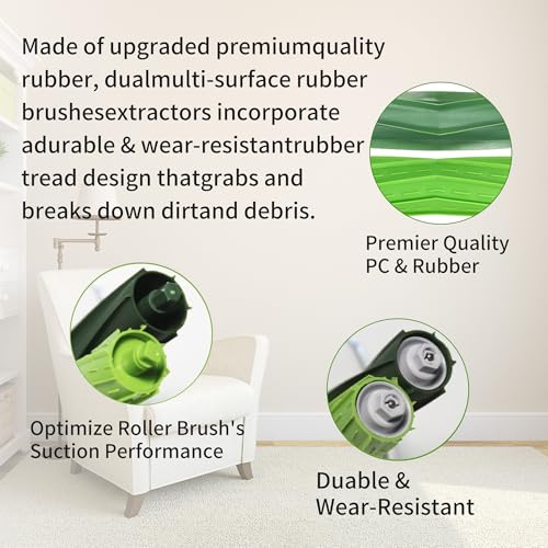 24PK Replacement Parts Kit Compatible with iRobot Roomba E & I & J Series i1 i3 i4 i5 i6 i7 i8 J7 J5 J6 J8 J9 Plus E5 E6 Vacuum,Including 2 Main Brushes & 10 Filters & 10 Side Brushes