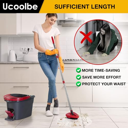 Scrubber Mop Head for O-Cedar EasyWring 1-Tank Mop Head, 2-Pack Scrub Brush - size: 1-Tank Scrub Brush(2pcs)