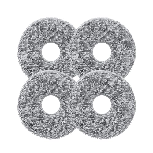roborock Rotating Mop Cloth for Saros 10R & Saros Z70 Robot Vacuum Cleaner, 4PCS High-Absorbency Microfiber, 200 RPM Spinning Speed - size: Mop Cloth-4