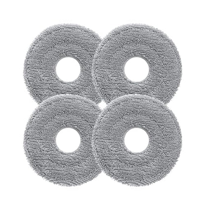 roborock Rotating Mop Cloth for Saros 10R & Saros Z70 Robot Vacuum Cleaner, 4PCS High-Absorbency Microfiber, 200 RPM Spinning Speed - size: Mop Cloth-4