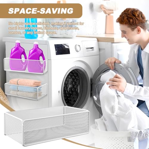 Magnetic Shelf for Washer & Dryer, Laundry Room Organizer, 11lb Capacity