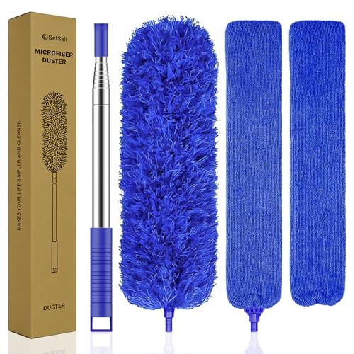 SetSail Dusters and Gap Duster with Extension Pole for Cleaning,Blue - color: Blue, size: Gap Duster Set