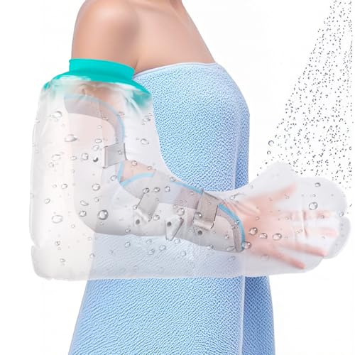 Waterproof Cast Covers for Shower Arm, Full Arm Adult Protector Bag - color: Full Arm, size: 2PK