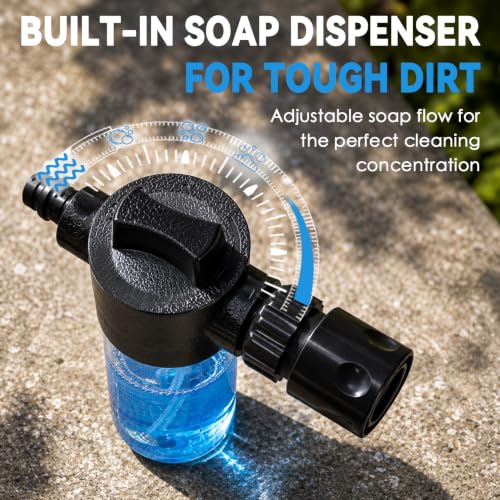 Adjustable 24FT Water Fed Pole Cleaning Kit with 4 Brush Heads