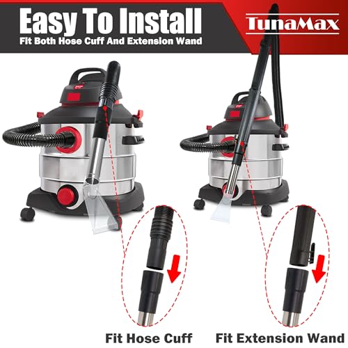 TunaMax Universal Work with All Wet Shop Vacs Clear Extractor Attachment - size: Small