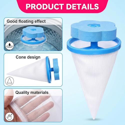 4-Pack Washing Machine Filter Bag, Pet Hair Remover for Laundry