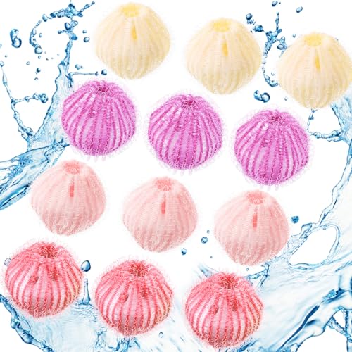 Blulu 12 Pieces Pet Hair Remover for Laundry, Vivid Color - color: Vivid Color