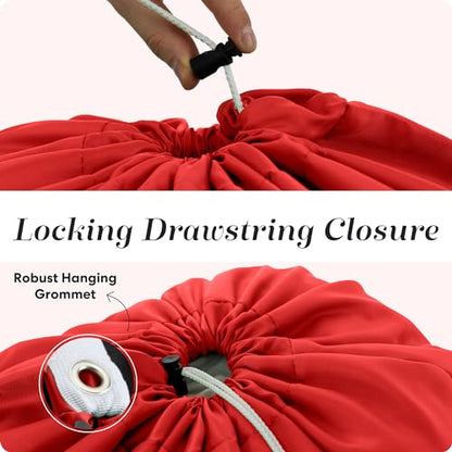 Handy Laundry Extra Large Laundry Bag with Shoulder Strap 30x40 in, Red - color: Red, size: 1-Pack