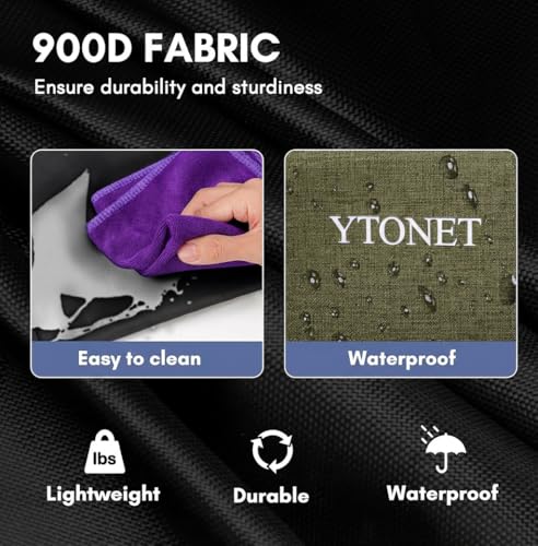 Ytonet Foldable Cleaning Supply Caddy, Wearable Cleaning Tote with Dividers - color: Green, size: Large