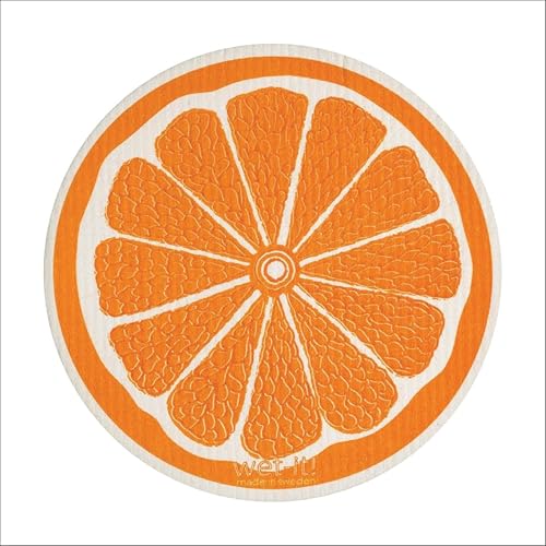 Wet-It! Swedish Dishcloth Set (Orange Lemon Lime) - Reusable, Super Absorbent Cleaning Cloths for Kitchen and Home Use, Perfect for Dishes, Surfaces, and Daily Cleaning Tasks - color: Citrus