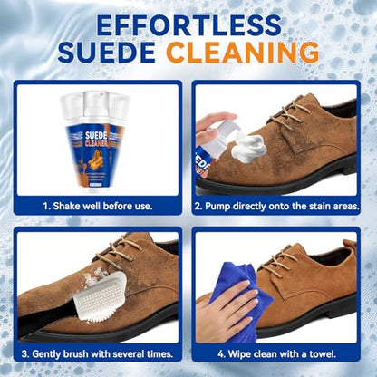 Suede Shoe Cleaner, Suede and Nubuck Cleaner Removes Dirt and Stains, Suede Shoe Cleaning Kit for Suede, Nubuck