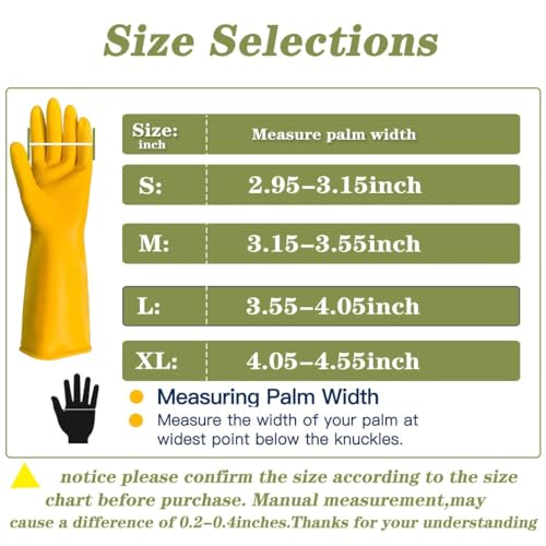 Household Cleaning Gloves, Dishwashing Gloves for Kitchen, 8 Pairs - size: Medium (Pack of 8)