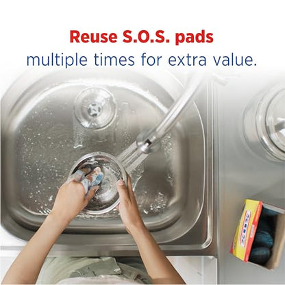 S.O.S Steel Wool Soap Pads, 10 Count - size: 10 Count