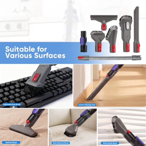 7Pcs Vacuum Attachments Set Compatible with Shark IX & IZ Series - color: Set-7pcs