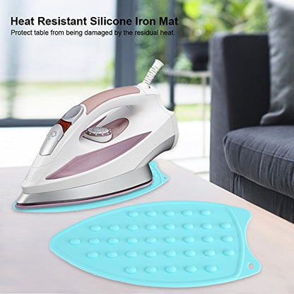 Silicone Rest Pad, Protective Surface for Mini Iron Pad Protection Ironing Rest (Cyan) - color: Cyan
