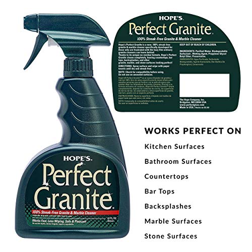 HOPE'S Perfect Stainless, Perfect Granite, and Perfect Sink Cleaner Bundle, Streak Free Polishing Kitchen Cleaners Removes Stains, Restores, and Repels Water, 3 Pack