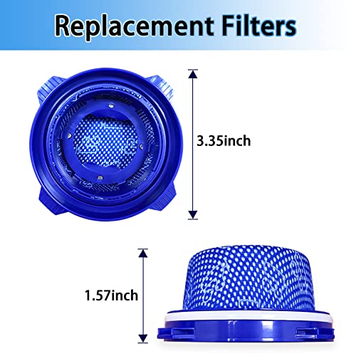 SAMSUNG Jet Vacuum Filters 3-Pack - Washable Micro Filters for Jet 70, 70+, 75, 75+, 90, 60 and VS9000RL - Part Number: DJ97-02649A