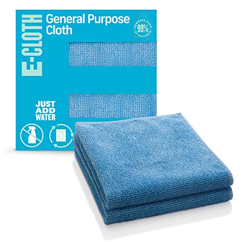E-Cloth General Purpose Cleaning Cloth Kit, Reusable Cleaning Towel, 2 Pack - color: Alaskan Blue - 2 Pack, size: New Version