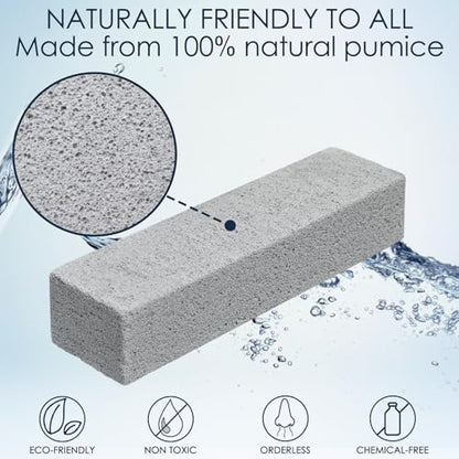 36 Pack Pumice Stone Toilet Bowl Cleaner with Handle Pumice Stone for Cleaning Toilets, Stove, Bathtubs, Grills, Swimming Pools, Sinks Pumice Stone Stick Powerfully Cleans Hard Water Rings